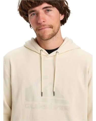 QUICKSILVER SUDADERA QUIKSILVER SUDADERA CON CAPUCHA QUIKSILVER COMP LOGO BLANCO EN BEIGE PARA UNISEX CREMA