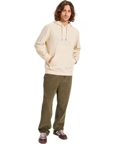 QUICKSILVER SUDADERA QUIKSILVER SUDADERA CON CAPUCHA QUIKSILVER COMP LOGO BLANCO EN BEIGE PARA UNISEX CREMA