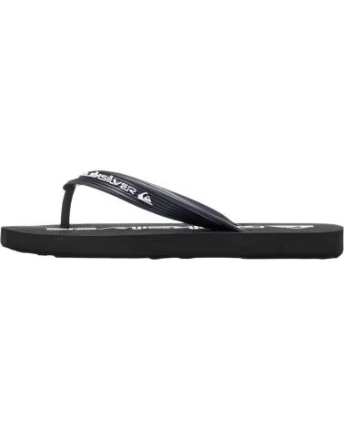 QUICKSILVER CHANCLAS QUIKSILVER CHANCLAS QUIKSILVER JAVA WORDMARK NEGRO BLANCO EN NEGRO PARA UNISEX NINO