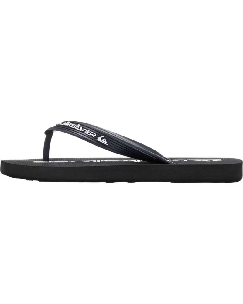 QUICKSILVER CHANCLAS QUIKSILVER CHANCLAS QUIKSILVER JAVA WORDMARK NEGRO BLANCO EN NEGRO PARA UNISEX NINO