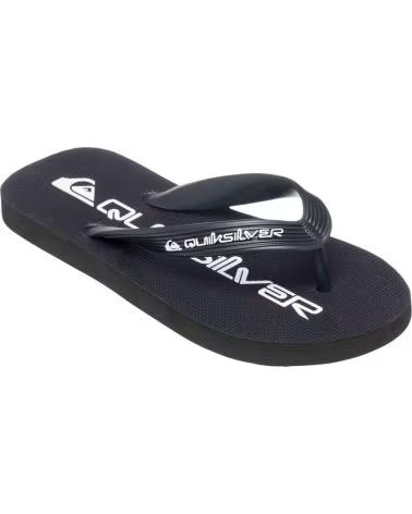 QUICKSILVER CHANCLAS QUIKSILVER CHANCLAS QUIKSILVER JAVA WORDMARK NEGRO BLANCO EN NEGRO PARA UNISEX NINO