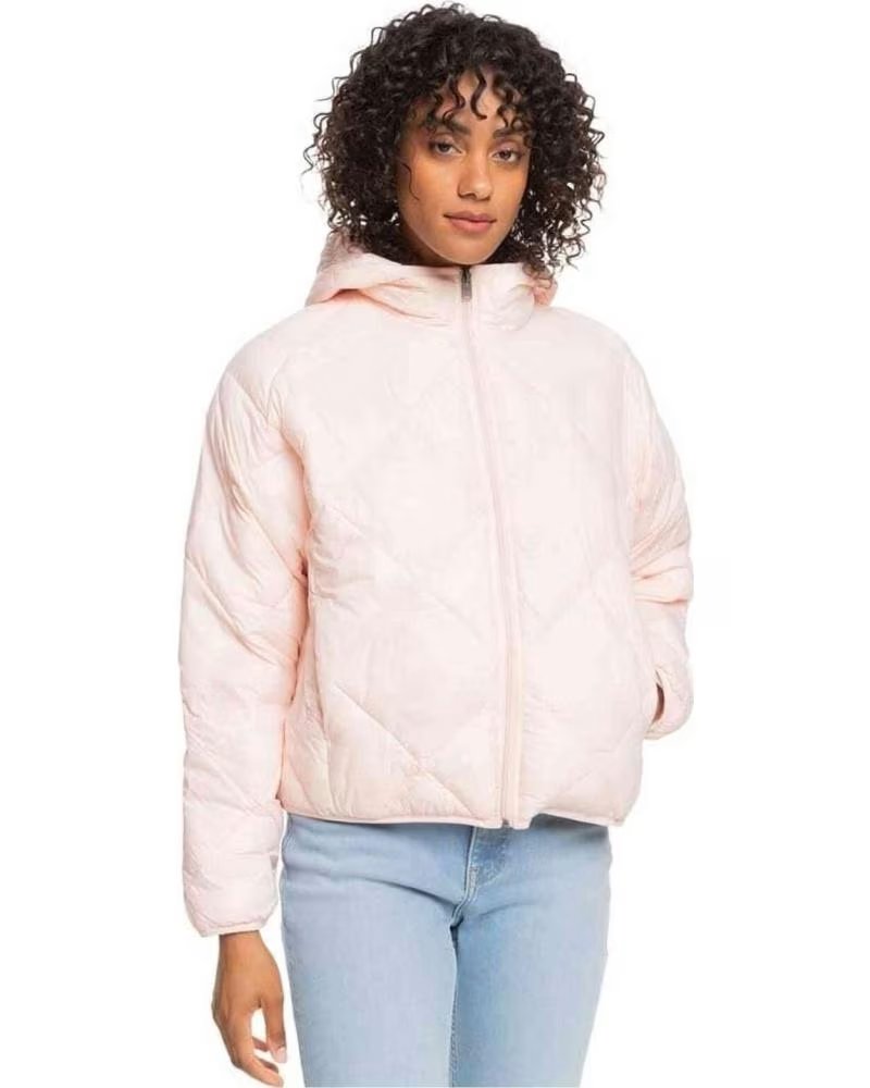 ROXY CHAQUETA CHAQUETA WIND SWEPT ROSA EN BLANCO PARA MUJER