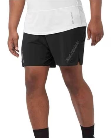 SALOMON PANTALÓN CORTO SENSE AERO 5 NEGRO