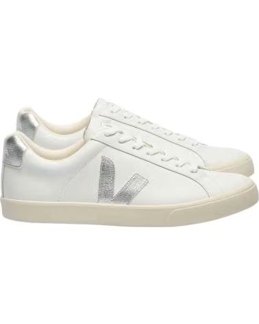 VEJA ZAPATILLAS ESPLAR LOGO PLATA MUJER