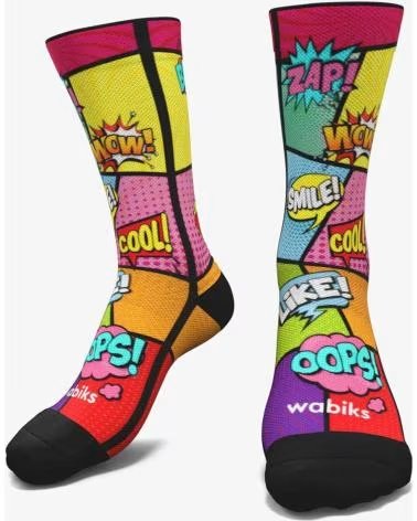 WABIKS CALCETINES DISEÑO COMIC UNISEX MULTICOLOR