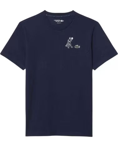 LACOSTE CAMISETA SPORT TH0147 CON ESTAMPADO DE TENIS