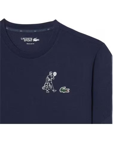 LACOSTE CAMISETA SPORT TH0147 CON ESTAMPADO DE TENIS