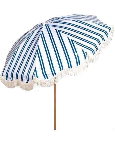 AKTIVE SOMBRILLA PARA JARDÍN, PISCINA Y PLAYA CON FLECOS MULTICOLOR