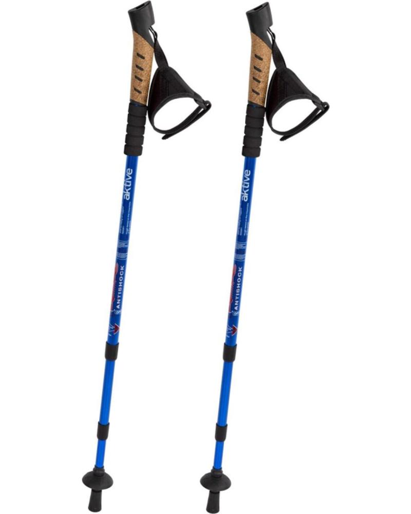 AKTIVE BASTÓN DE TREKKING EXTENSIBLE CON SISTEMA ANTISHOCK MULTICOLOR