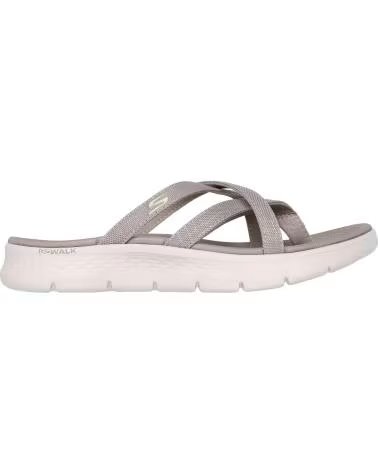 SKECHERS SANDÁLIAS 141461-TPE GO WALK PARA MULHER EM TAUPE TEXTILE