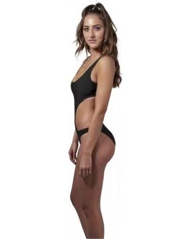 URBAN CLASSICS COSTUME DA BAGNO 072-548 NERO DONNA