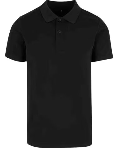 URBAN CLASSICS KURZARM-POLOSHIRT 072-8758 SCHWARZ FÜR HERREN