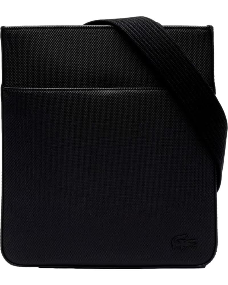 LACOSTE BOLSA TIRACOLO PLANA NH4424HC PRETO