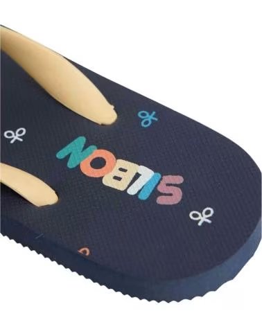 SILBON CHANCLAS INFANTILES CON LOGO ESTAMPADO AZUL
