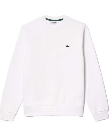 LACOSTE SUDADERA SUDADERA COTTON ECO BLANCO EN BLANCO PARA HOMBRE LOGO