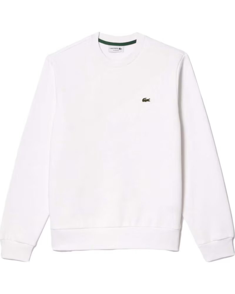 LACOSTE SUDADERA SUDADERA COTTON ECO BLANCO EN BLANCO PARA HOMBRE LOGO