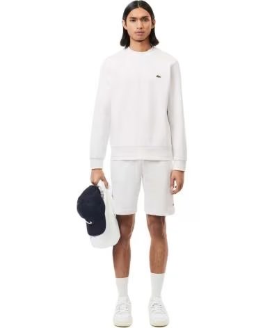 LACOSTE SUDADERA SUDADERA COTTON ECO BLANCO EN BLANCO PARA HOMBRE LOGO