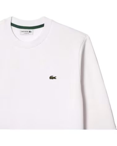 LACOSTE SUDADERA SUDADERA COTTON ECO BLANCO EN BLANCO PARA HOMBRE LOGO