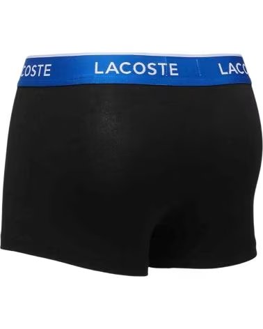 LACOSTE CALZONCILLO BOXER BOXER STRETCH COTTON NEGRO AZUL BLANCO 3 UNIDADES EN NEGRO PARA HOMBRE