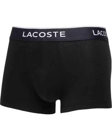 LACOSTE CALZONCILLO BOXER BOXER STRETCH COTTON NEGRO AZUL BLANCO 3 UNIDADES EN NEGRO PARA HOMBRE