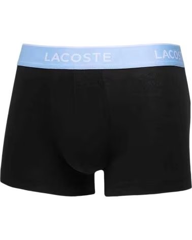 LACOSTE CALZONCILLO BOXER BOXER STRETCH COTTON NEGRO AZUL BLANCO 3 UNIDADES EN NEGRO PARA HOMBRE