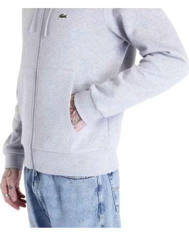 LACOSTE SWEAT-SHIRT COLORBLOCK À CAPUCHE ET FERMETURE ÉCLAIR CLARO