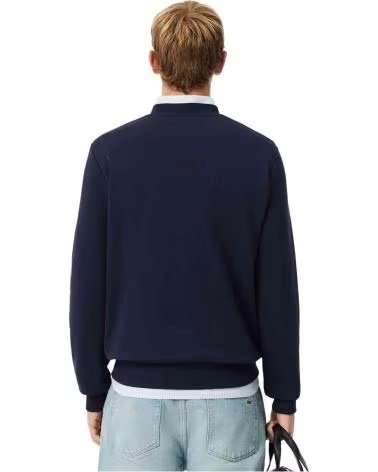 LACOSTE SUDADERA SUDADERA CLASSIC FIT FLEECE AZUL EN AZUL PARA UNISEX MARINO