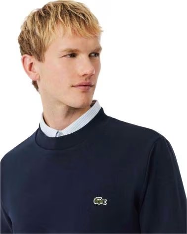 LACOSTE SUDADERA SUDADERA CLASSIC FIT FLEECE AZUL EN AZUL PARA UNISEX MARINO