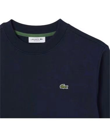 LACOSTE SUDADERA RELAXED FIT FLEECE CREW MUJER
