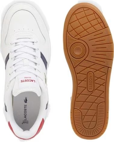 SCARPE SNEAKERS LACOSTE T-CLIP SET LEATHER UOMO BIANCO