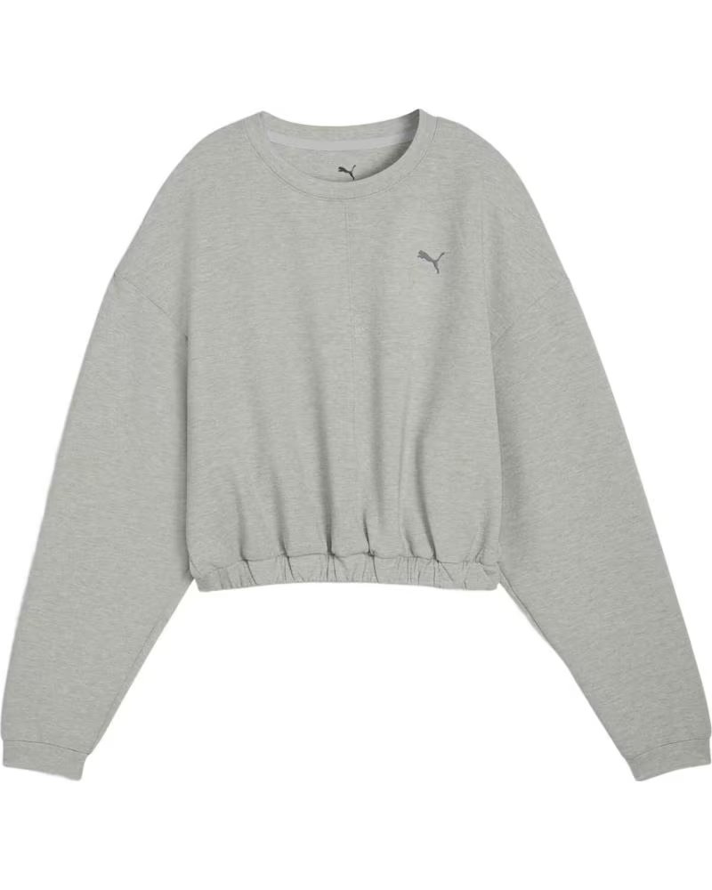 PUMA SUDADERA SUDADERA CLOUDSPUN GRIS EN GRIS PARA MUJER