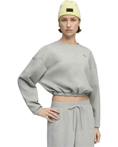 PUMA SUDADERA SUDADERA CLOUDSPUN GRIS EN GRIS PARA MUJER
