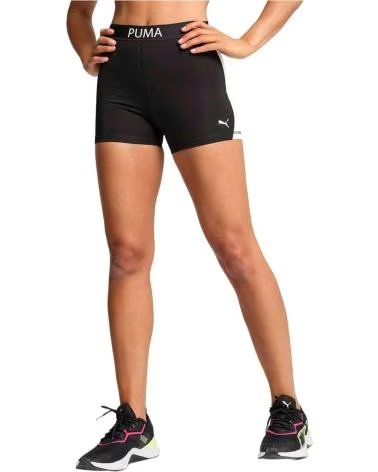 PUMA STRONG SHORT SPORT TIGHTS IN BLACK AND WHITE MUJER
