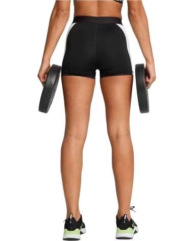 PUMA STRONG SHORT SPORT TIGHTS IN BLACK AND WHITE MUJER