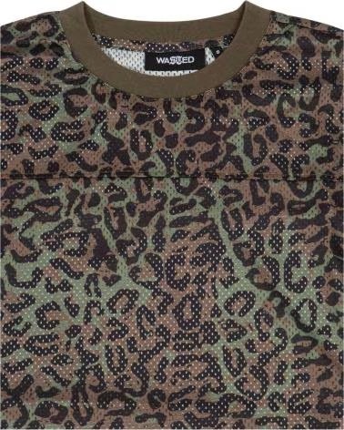 WASTED PARIS CAMISETA DE MANGA CORTA WP-CHEETAH-MESH EN MARRON PARA HOMBRE