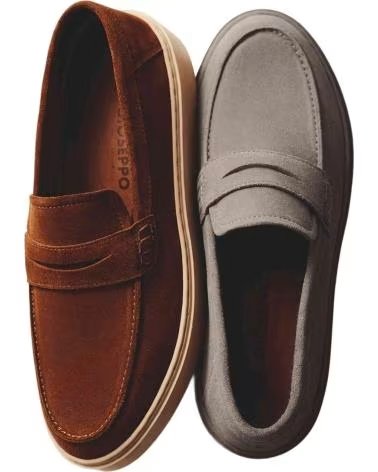 GIOSEPPO IMUS LOAFER AUS VELOURSLEDER TAUPE