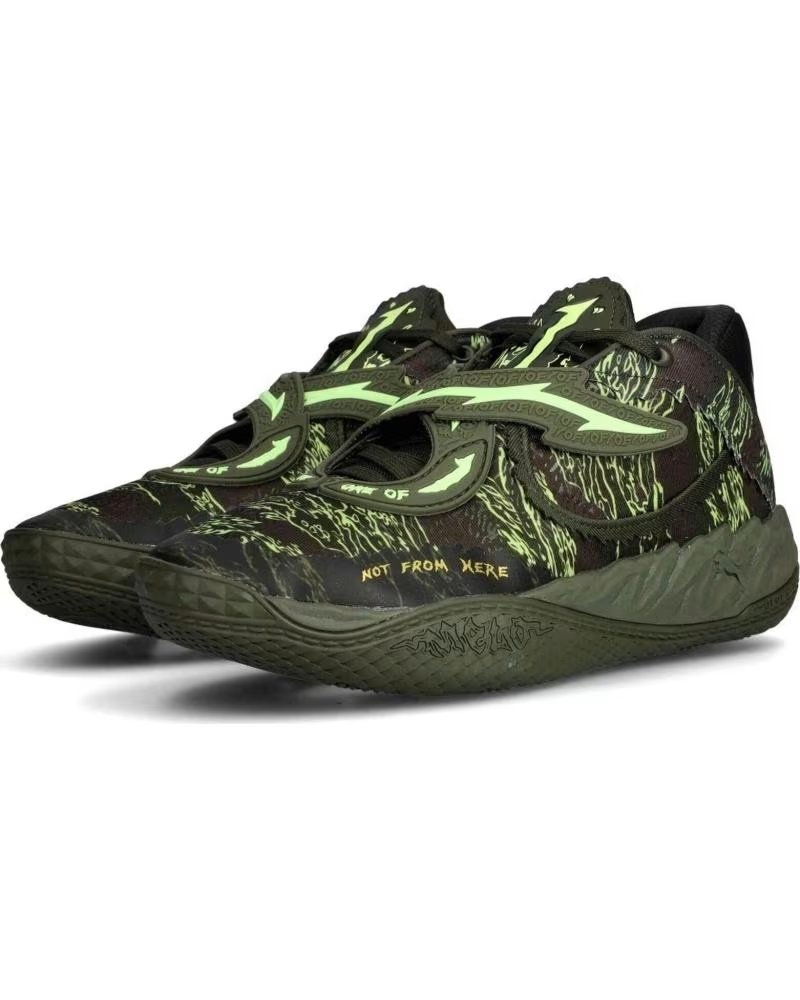 PUMA MB 05 LAMELO BALL CAMO GREEN SNEAKERS