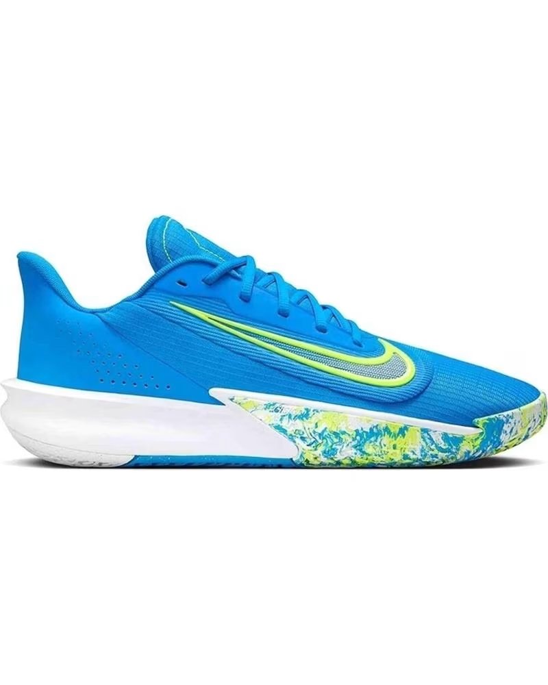 NIKE PRECISION 7 BASKETBALLSCHUHE, LEICHTES TECHNISCHES DESIGN IN BLAU UND VOLT BLUE
