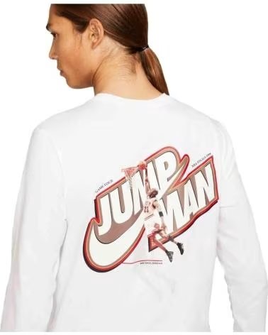 JORDAN JUMPMAN LANGARMSHIRT WHITE