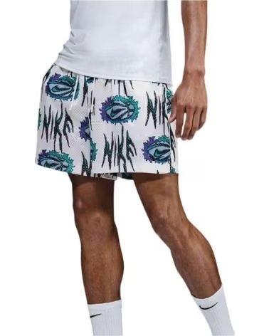 NIKE PANTALÓN CORTO PRACTICE MESH DRI-FIT BALONCESTO WHITE