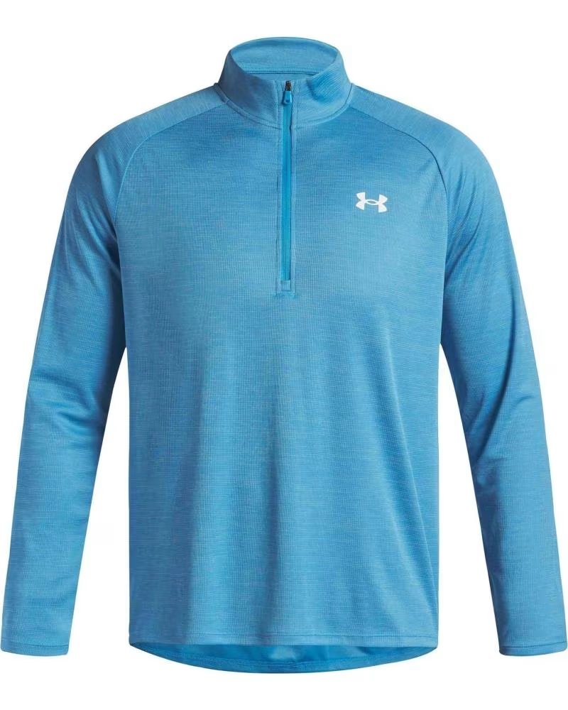 UNDER ARMOUR MOLETOM TECH 1/2 ZIP AZUL HOMEM