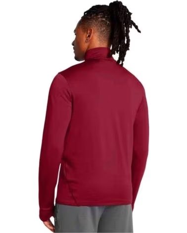 UNDER ARMOUR FELPA VANISH 1/4 ZIP FITNESS ROSSO