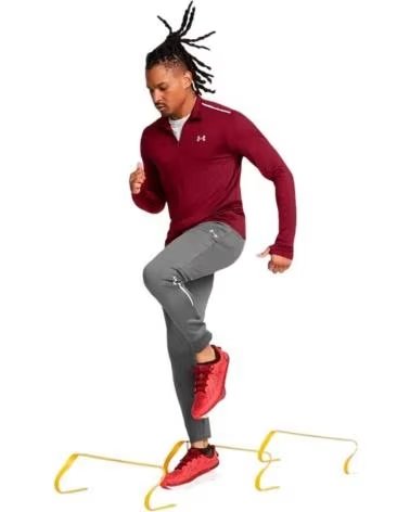 UNDER ARMOUR FELPA VANISH 1/4 ZIP FITNESS ROSSO