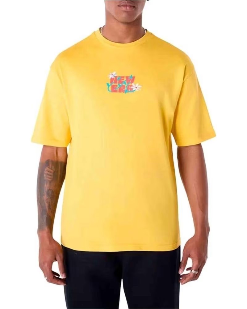 NEW ERA T-SHIRT DRINK GRAPHIC GIALLA