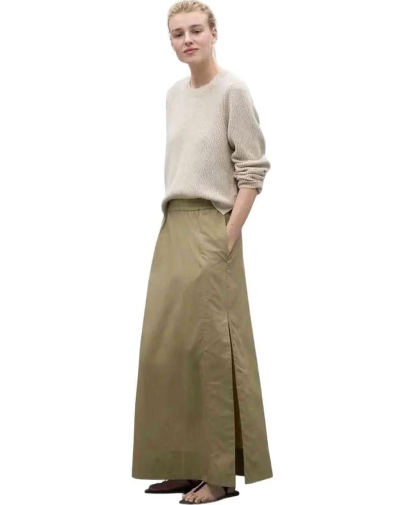 ECOALF INES SKIRT INCENSE BEIGE