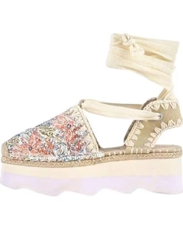MOU ALPARGATA ESPA SANDAL SEQUINS NUDE MULTICOLOR BEIGE