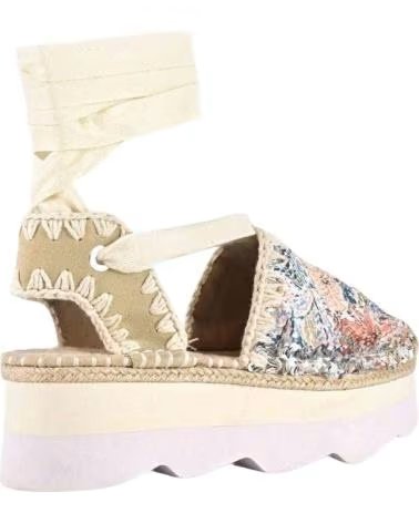 MOU ALPARGATA ESPA SANDAL SEQUINS NUDE MULTICOLOR BEIGE
