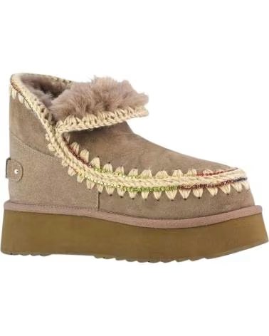 MOU ESKIMO 18 PLATFORM RHINESTONES ELEPHANT STIEFELETTEN GREY