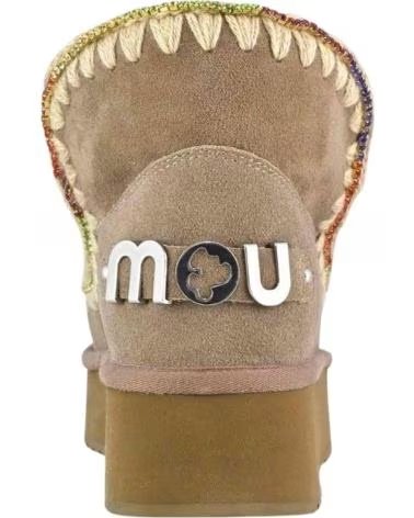 MOU ESKIMO 18 PLATFORM RHINESTONES ELEPHANT STIEFELETTEN GREY