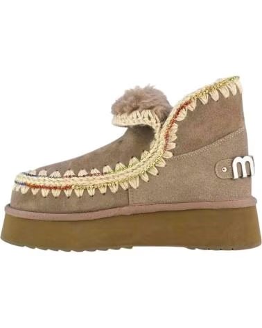 MOU ESKIMO 18 PLATFORM RHINESTONES ELEPHANT ANKLE BOOTS GREY